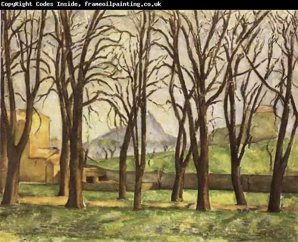Paul Cezanne Chestnut Trees at the jas de Bouffan in Winter